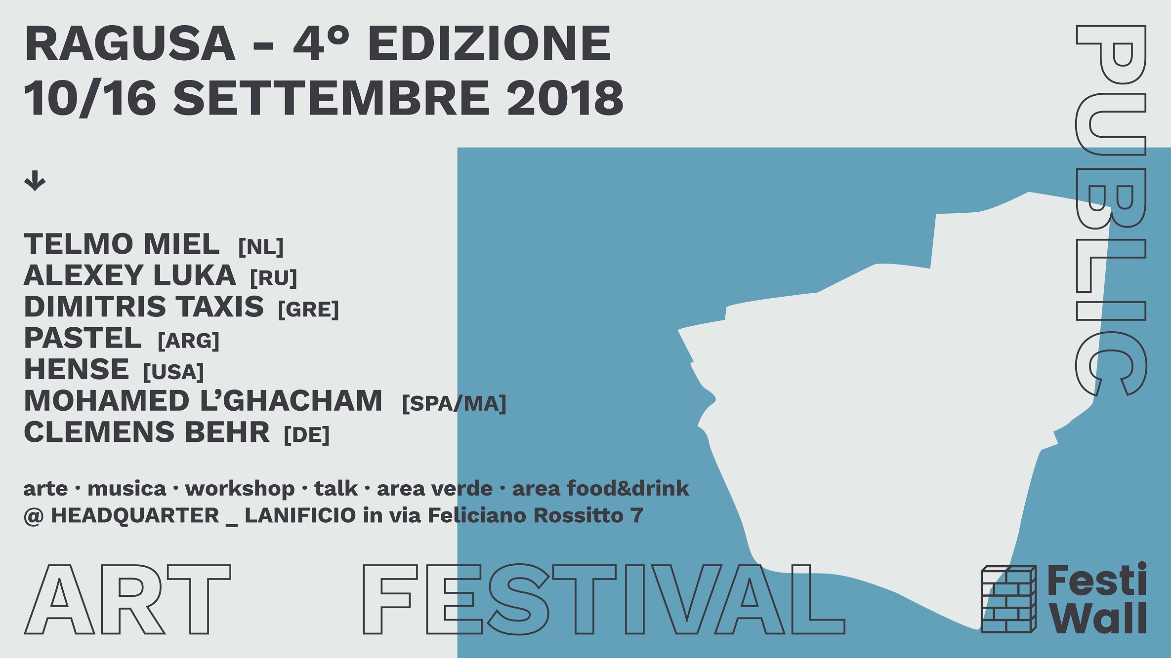 Ragusa FestiWall 2018 Public Art Festival 10 16 Settembre 2018 GORGO