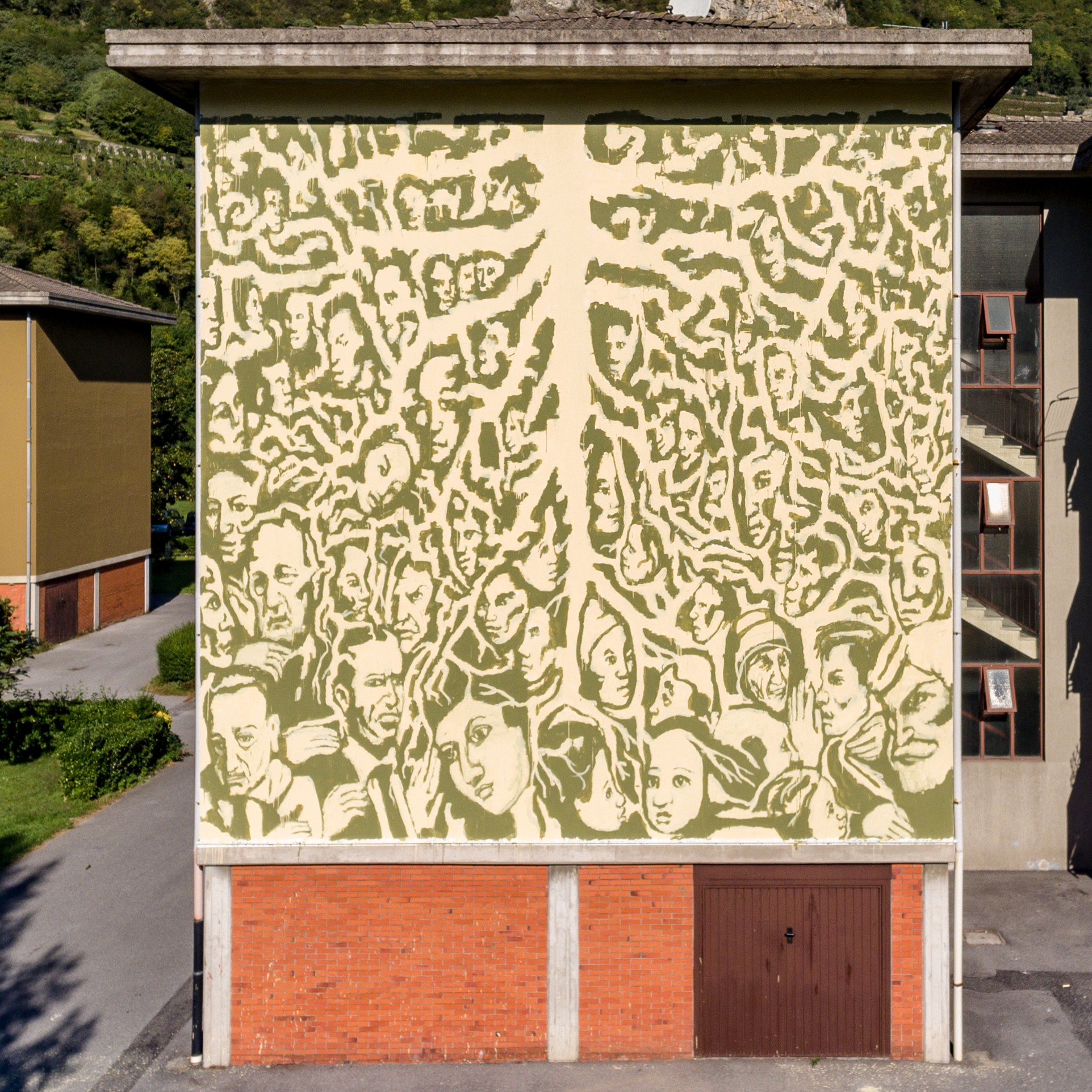Collettivo Fx Street Art Wall in Art Valle Camonica Angone Darfo Boario Terme